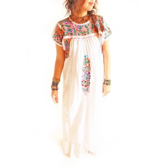 white and green floral dress Boden Women's Naomi Short Sleeve Dress in Green